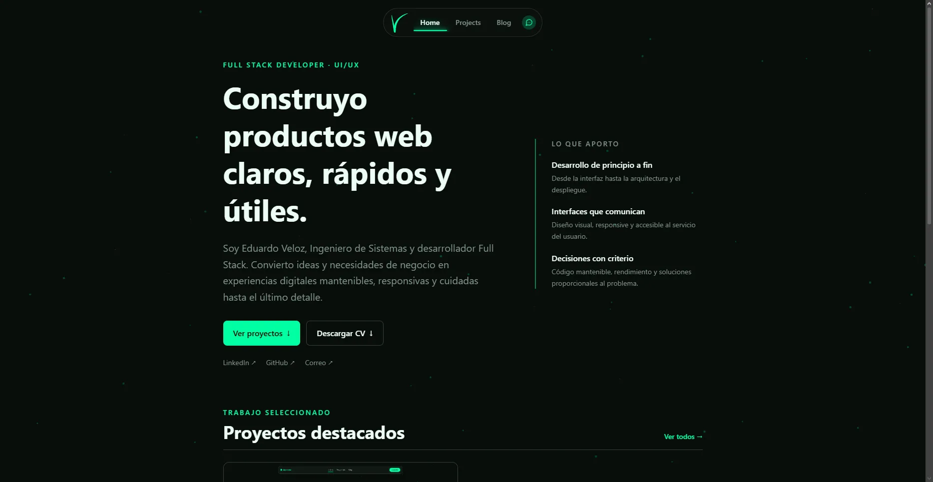 Vista previa de Portafolio